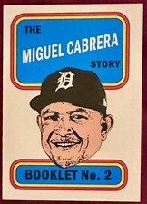 2019 Topps Heritage Miguel Cabrera (1970) Player Story Booklets SSP #2 RARE ITEM