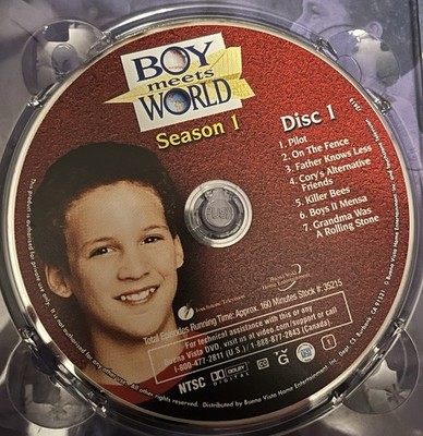 BOY MEETS WORLD*Complete 1. Season DVD Used 3 DVDs- Cory Shawn Mr