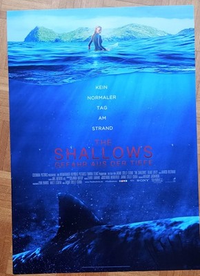 Filmplakat THE SHALLOWS A1 Kinoposter Tierhorror Blake Lively