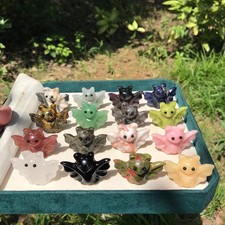 50pcs Natural Mixed Bat Skull Carving Quartz Crystal Skull Reiki Healing gift