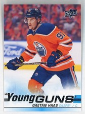 2019-20 Upper Deck Gaetan Haas Young Guns Rookie Edmonton Oilers 19-20