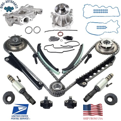 #ad #ad 5.4L Timing Chain Kit Water Oil Pump Cam Phaser Gaskets Solenoid For Ford 04 08 $189.99