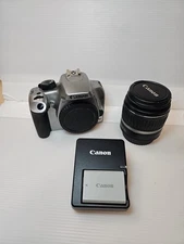 Canon Rebel Camera EOS XS Silver DS126191  w/18-55mm Lens And Charger