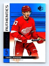 #118 2019-20 SP Rookie Authentics BLUE - Taro Hirose RC Detroit Red Wings