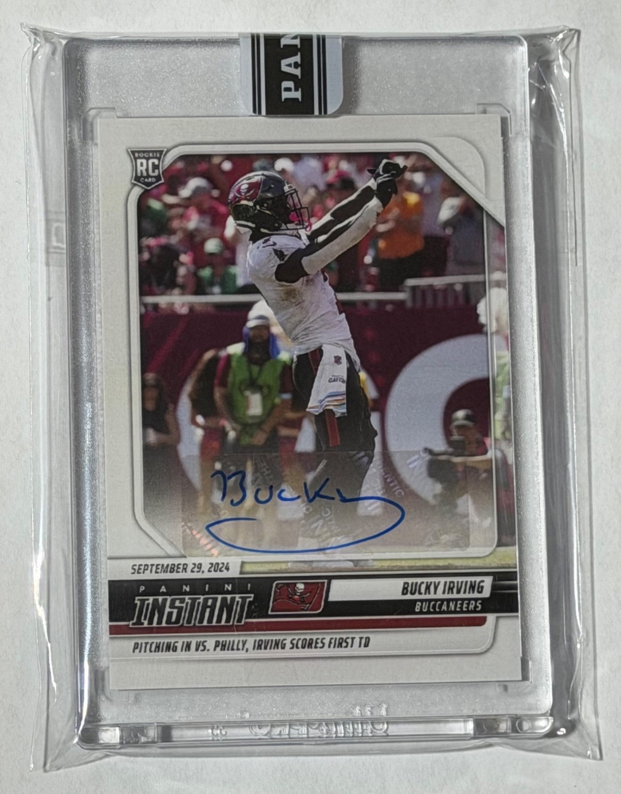 Bucky Irving Panini Instant NFL #61 Autograph