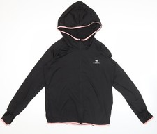 Camel Damen schwarz durchgehender Rei&szlig;verschluss leichter Hoodie Gr&ouml;&szlig;e 12