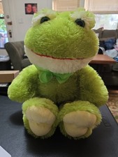 Vintage Green Plush 20" Frog 1990 Kelly Toy