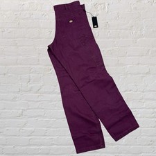 Pantaloni da falegname Dickies tela cargo abbigliamento da lavoro skate grunge viola uomo 32x32