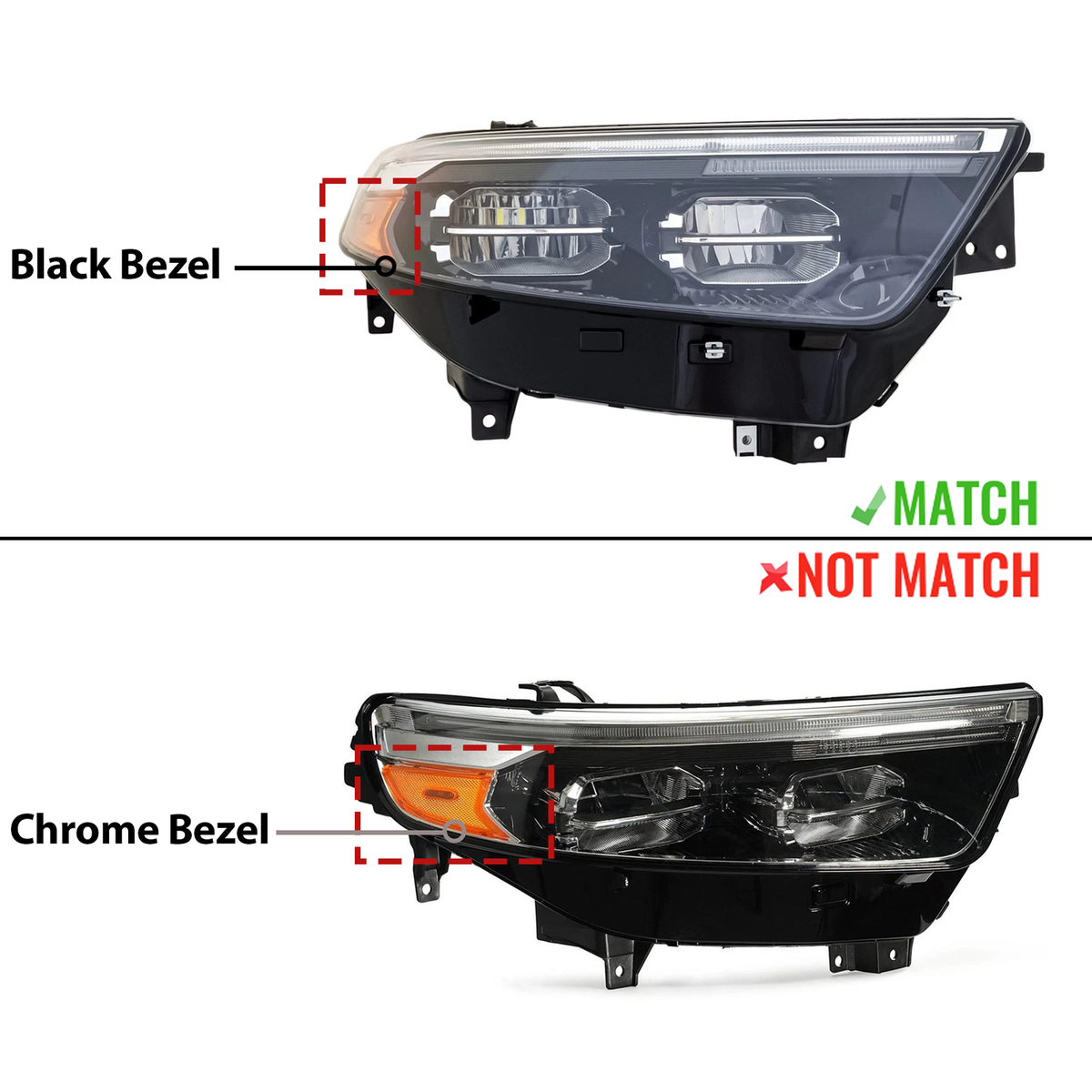 For 2020-2023 Ford Explorer ST LED Headlight W/ Bulb Black Right