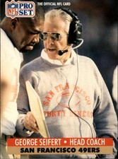 1991 Pro Set #297 George Seifert CO - FB