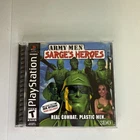 Army Men Sarge's Heroes 2 Black Label CIB Reg Card TESTED Gameplay Sony PS1 2000