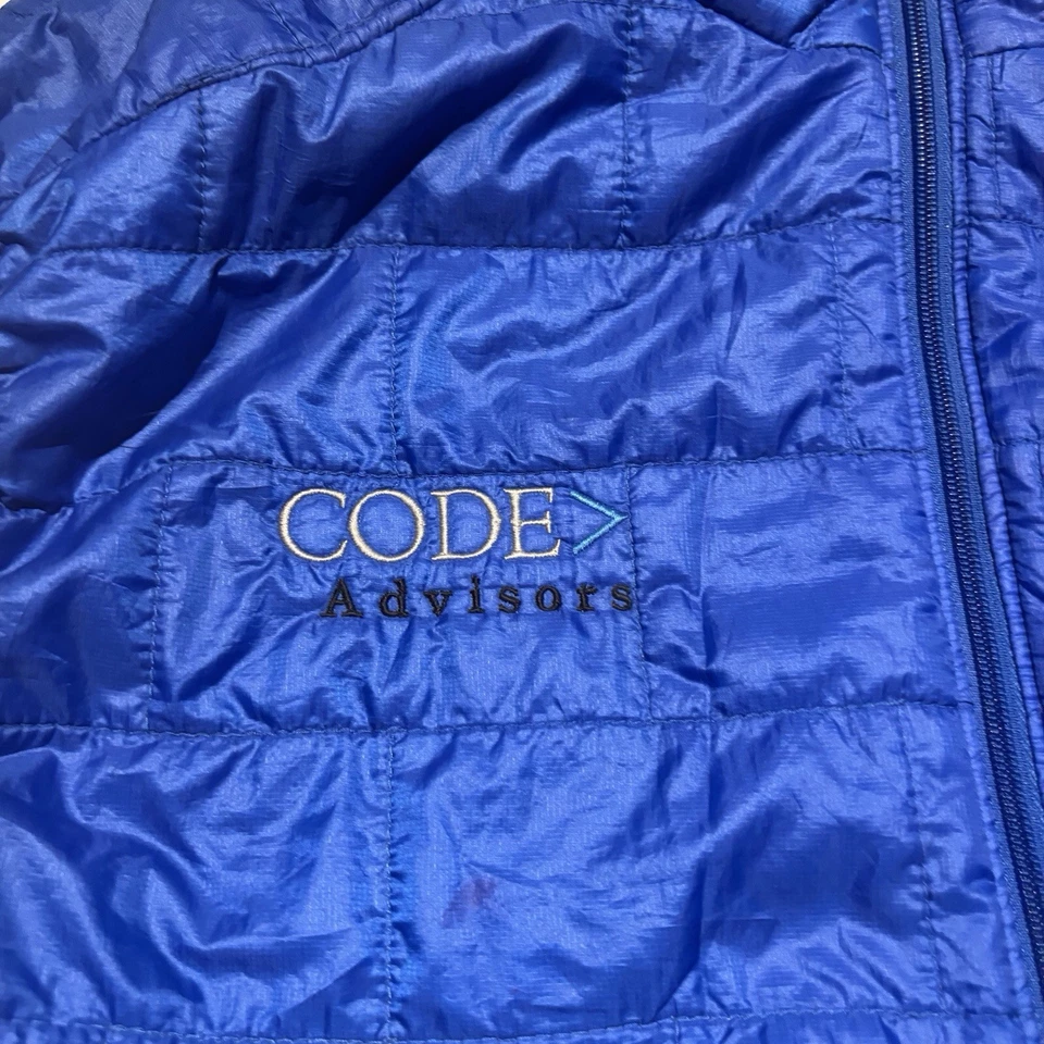 Мужской стеганый жилет Patagonia Primaloft синий на молнии Nano Puffer размер XL с вышивкой - Изображение 3 из 4