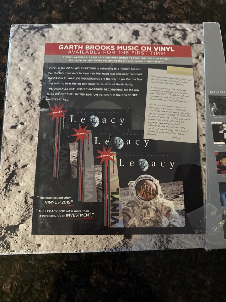 💿 Garth Brooks LEGACY BOX SET 7 Vinyl LPs + 7 CDs With Bonus Tracks 🆕 NEW 2019 - Image 2 of 4