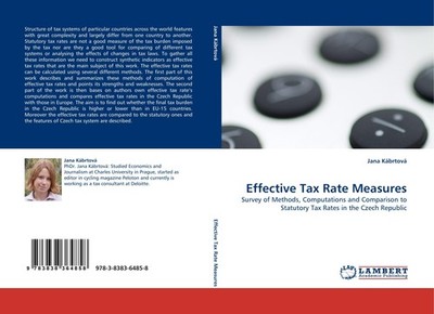 Effective Tax Rate Measures Jana Kábrtová
