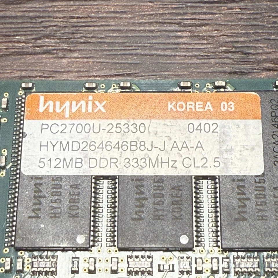 Hynix 512MB DDR 333MHz PC2700 Memory Stick Fully Tested - Image 2 of 3