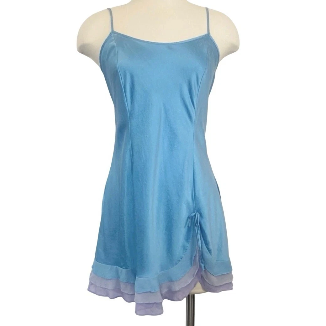 a line party dress A-Line Soft Satin Dress (7447) Paris Blue / 10