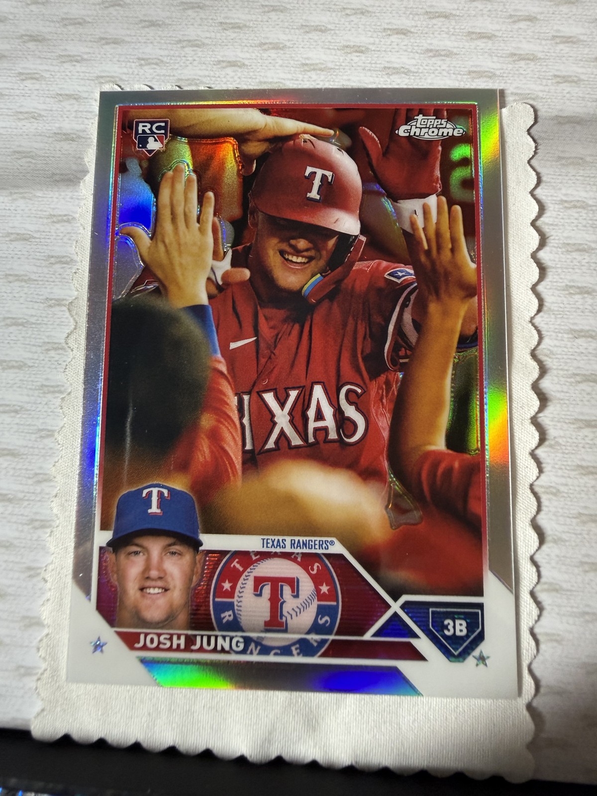 2023 Topps Chrome Josh Jung RC #93 Image Variation SP Texas Rangers