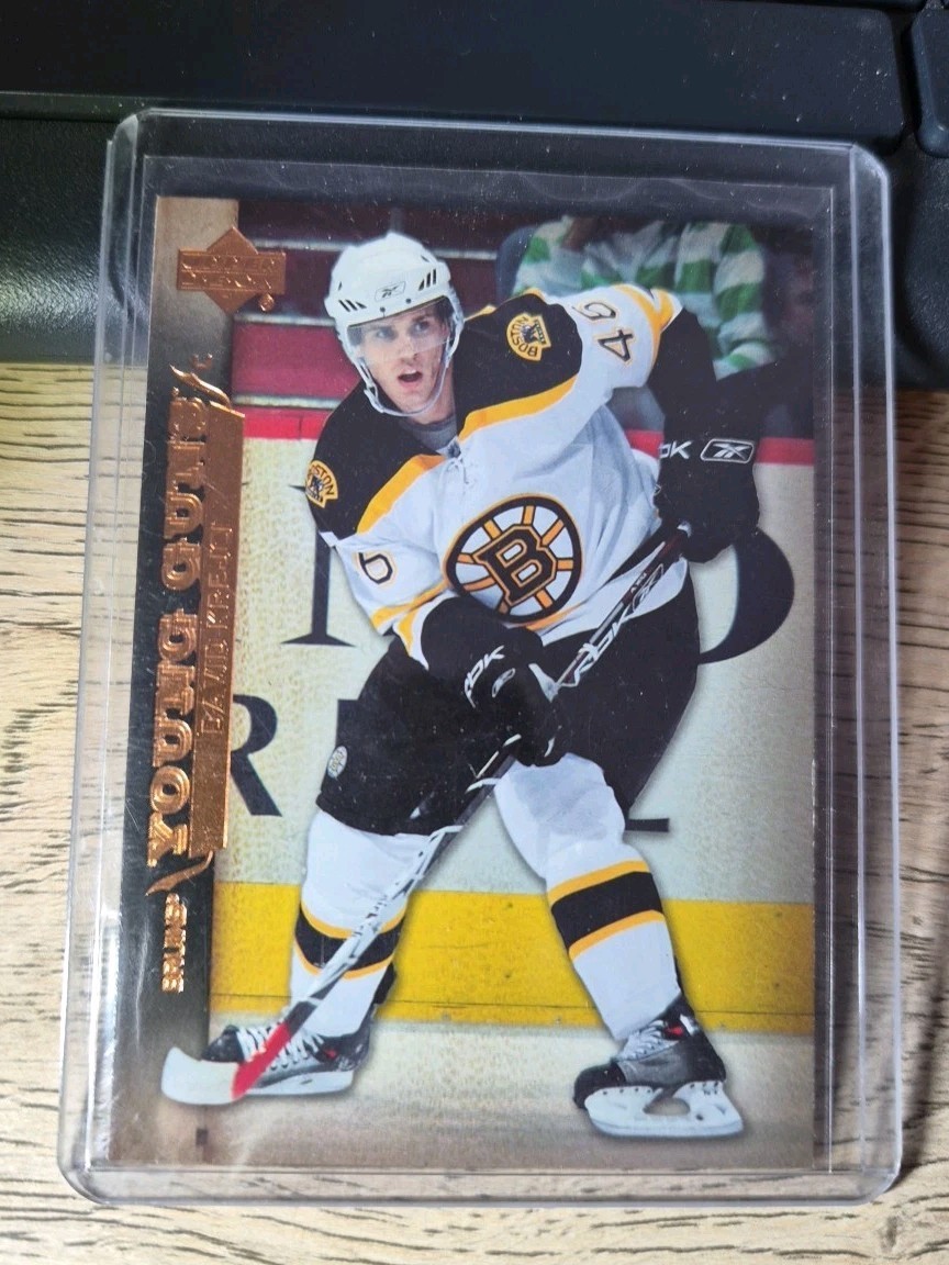 2007-08 UD Upper Deck David Krejci Young Guns YG Rookie RC #208 Boston Bruins