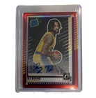 Panini 2025-26 Donruss Optic RJ Davis #101 Rated Rookie Auto Red /75 Lakers
