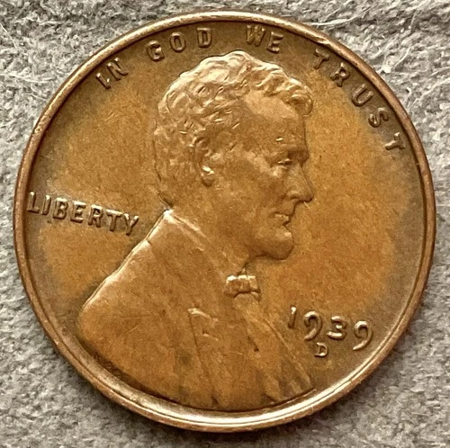1939-D  Lincoln Wheat Cent - [XF EF] Extremely Fine - High Grade ~ B984