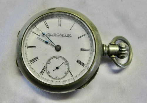 ANTIQUE 18 SIZE ELGIN POCKET WATCH NON-RUNNING FOR PARTS OR REPARS