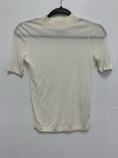 And Other Stories White Knit Short Sleeve Top Size XS