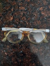 Beautiful Vintage Cat Eye Glasses 50s 60s Universal Brand Jeweled 4-5/12