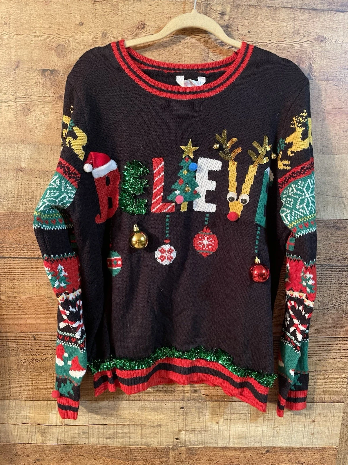 Ugly Christmas Sweater Rudolph Jingle Bells