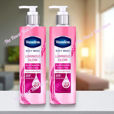 Vaseline Luminous Glow Body Wash Vaseline Shower Cream 425 ml Pack of 2 pieces