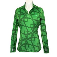Under Armour Fitted Pullover/ Women s S Green UNDER ARMOUR ColdGear Poly Blend