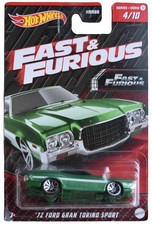 Hot Wheels '72 Ford Gran Torino Sport, Fast & Furious 4/10 [Green]