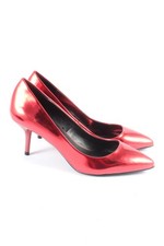 ZARA - Escarpins Sandales Tissu Rouge Et Noir - Taille EU 36 - Très Bon État