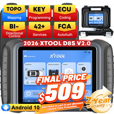 2026 XTOOL D8S V2.0 Auto Full System Diagnosi...