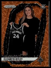 2024 Panini Prizm WNBA #140 Elizabeth Kitley Orange Velocity Prizms