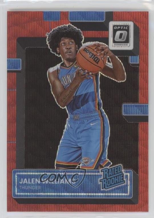 2022-23 Panini Donruss Optic Rated Red Wave Prizm Jalen Williams Rookie RC 05xe