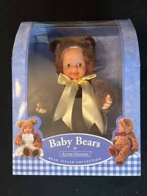 Baby Bears By Anne Geddes 2005 Bean Filled Collection - New In Box