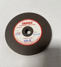Cratex Medium Rubberized Abrasives Wheel 406-M 4" Diameter 5250 RPM 4 x 3/8x 1/2