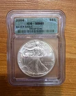 U.S. Mint 2004 American Silver Eagle $1 1 oz .999 Silver MS69 ICG 2921870149