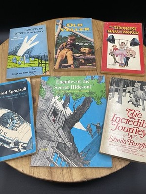 Lot of 6 Vtg Scholastic Paperback Books Old Yeller Incredible Journey