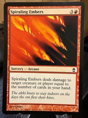 MTG Magic the Gathering Saviors of Kamigawa Spiraling Embers 1369