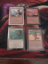 MTG Wheel Of Fate-NM, Goblin Game-NM, Balduvian Horde-LP, Lavaborn Muse-HP