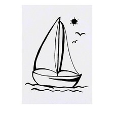 'Sail Boat' Temporary Tattoos / Transfers TO00018260 