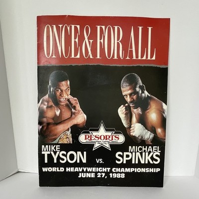 Once & For All Mike Tyson vs Michael Spinks World Heavyweight Program 1988