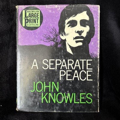 A Separate Peace LARGE PRINT By John Knowles 1959 HC/DJ