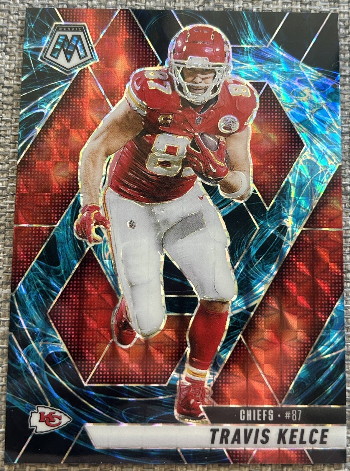 2025 Panini Mosaic TRAVIS KELCE Genesis Prizm Kanas City Chiefs SP #106