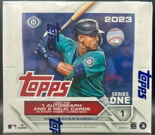 2023 Topps Series 1 HOBBY JUMBO HTA Box Factory Sealed 1 AUTOGRAPH & 2 RELICS