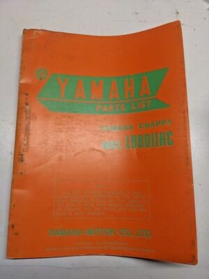 #ad Original Yamaha Parts List Book Model LB80IIHC LB802HC 1975 542 28198 60 Manual $63.46