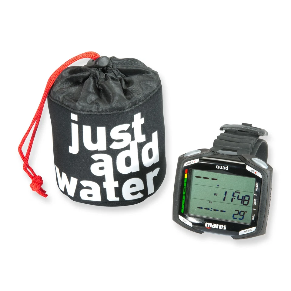Mares Quad Tauchcomputer  - sehr großes Display, gut ablesbar schwarz - Bild 4 von 4