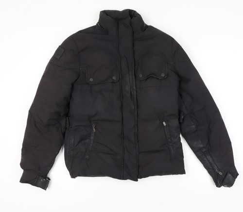 Belstaff Steppjacke Herren schwarz, 42, Winter Freizeit