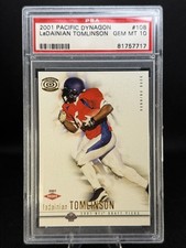 LaDainian Tomlinson RC Rookie 2001 Pacific Dynagon GEM MINT PSA 10 ⭐HOF Chargers